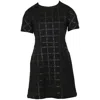 Alexander Wang Buffalo Plaid Dress In Black Polyester In Black