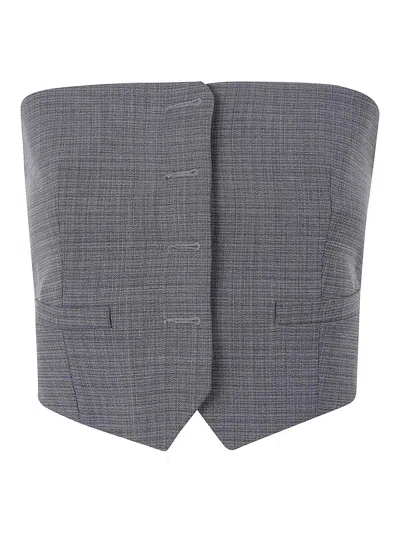 Alexander Wang Bustier Vest In Gray