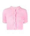 Alexander Wang Button-opening Sweater In Pink