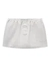 Alexander Wang White Deconstructed Miniskort