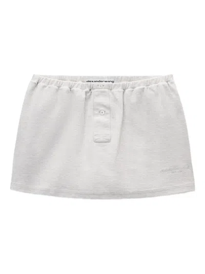ALEXANDER WANG BUTTON-PLACKET MINISKIRT