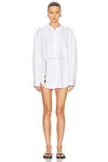 Alexander Wang Cotton Waist-chain Shirt In White