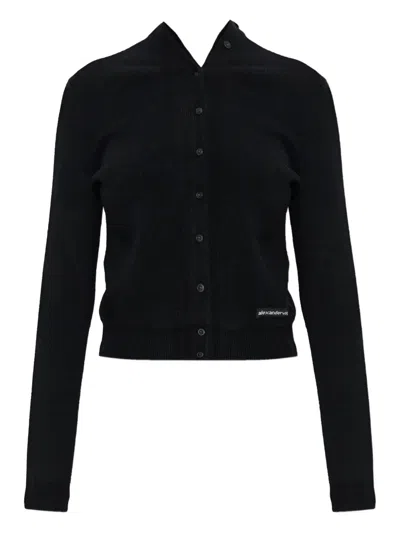Alexander Wang Buttoned Cardigan In Black
