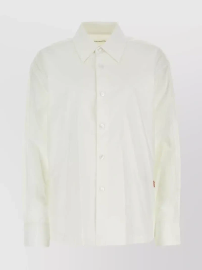 Alexander Wang Buttoned Shirt With Long Sleeves And Cuff Buttons In Beige