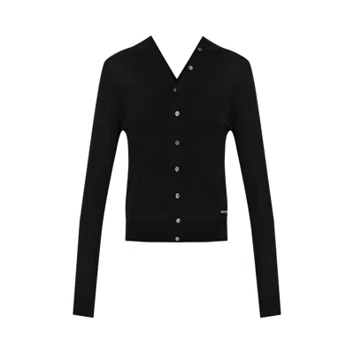 Pre-owned Alexander Wang Button-front Cardigan 'black' | Women's Size S