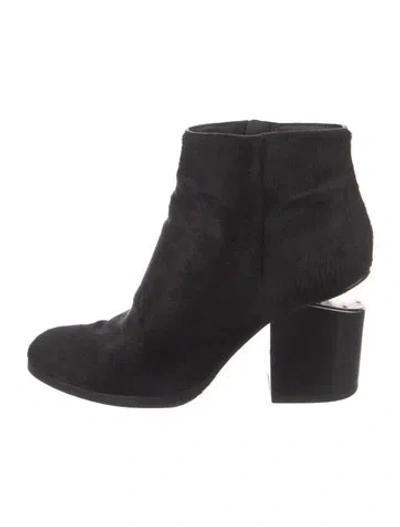 Pre-owned Alexander Wang Calf Hair Boots In Black