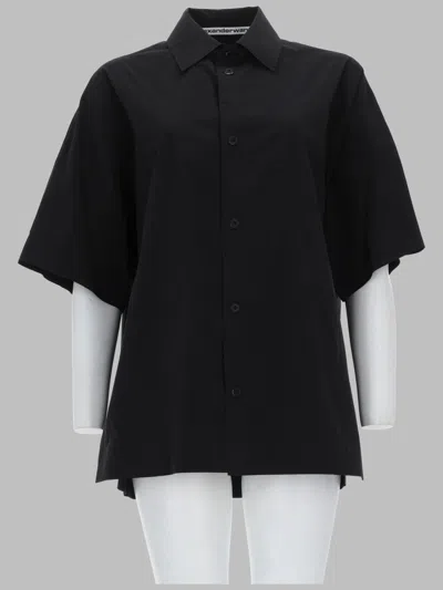 Alexander Wang Chic High-waisted Mini Shorts In Black