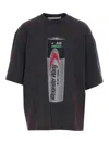 Alexander Wang Battery Print T-shirt In Black