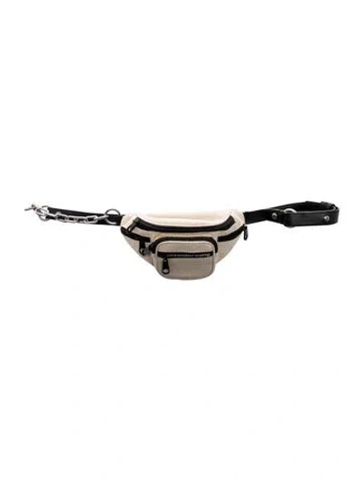 Pre-owned Alexander Wang Canvas Belt Bag In Silver