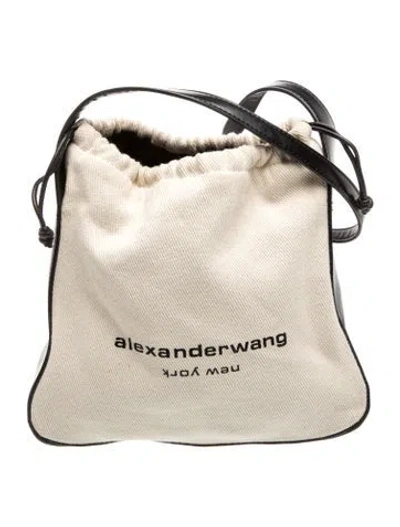 Pre-owned Alexander Wang Canvas Shoulder Bag In Neutrals