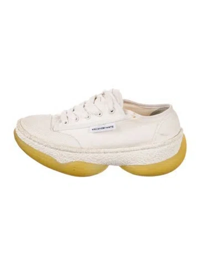 Pre-owned Alexander Wang Canvas Sneakers In Neutral