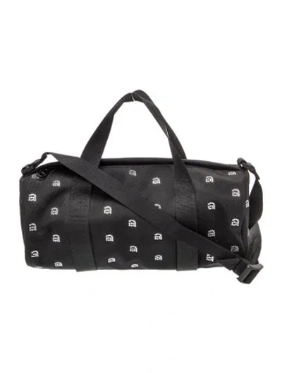 Pre-owned Alexander Wang Canvas Weekender Bag In Black