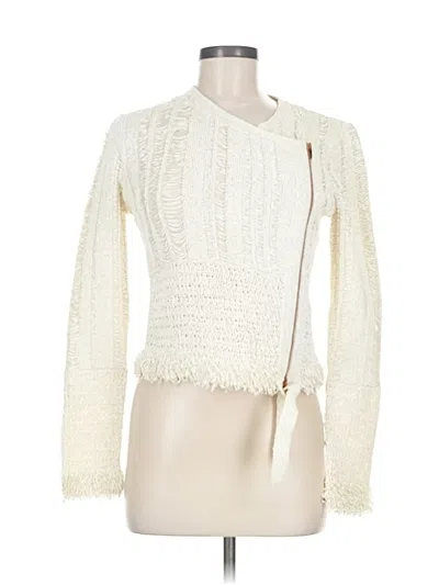 Pre-owned Alexander Wang Cardigan Sweater In White