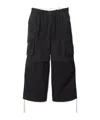 Alexander Wang Elastic Mid-rise Cargo Pants In Black