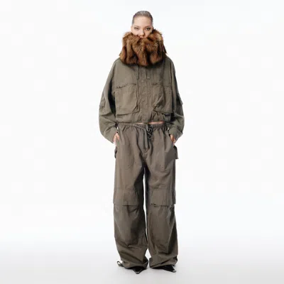 Alexander Wang Cargo Jacket Cotton Cropped