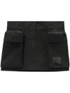 Alexander Wang Cargo Mini Skirt In Black