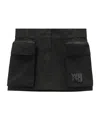 Alexander Wang Cargo Mini Skirt In Black