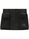 Alexander Wang Cargo Mini Skirt In Schwarz