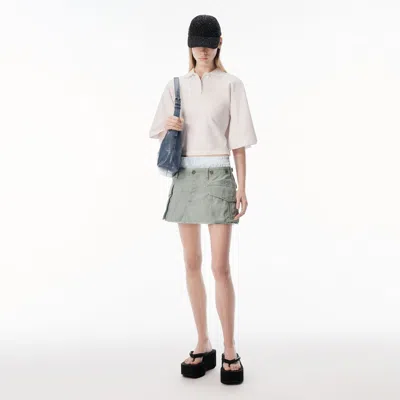 Alexander Wang Cargo Mini Skirt With Boxer Waistband