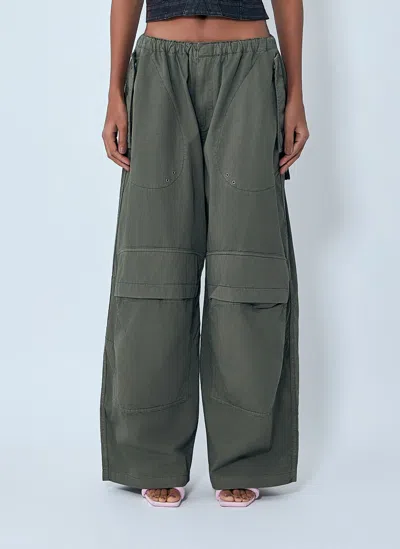 Alexander Wang Cargo Pants In Green