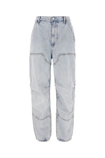Alexander Wang Carpenter Wide-leg Jeans In Navy
