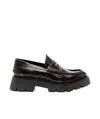 Alexander Wang Carter 45mm Mid-heel Leather Loafers In Black