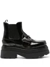 Alexander Wang Logo-plaque Chunky Sole Boots