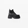 Alexander Wang Carter Ankle Platform Boot In Rubber In Black