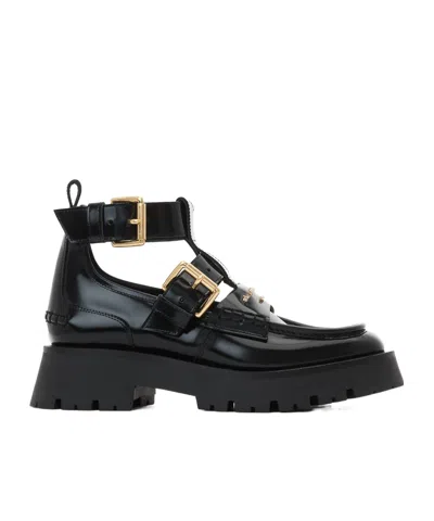Alexander Wang Carter Box Ankle-strap Boots In Black