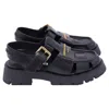 Alexander Wang Carter Cage Sandals In Black Leather In Black