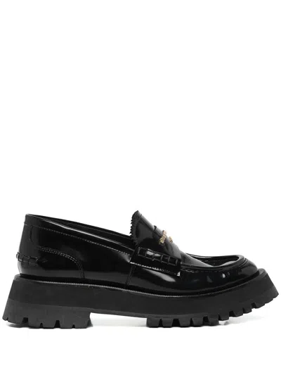 Alexander Wang Carter Chunky Loafer In Leather With Logo