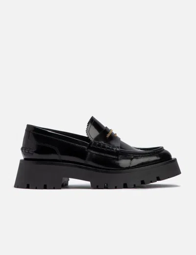ALEXANDER WANG CARTER LOGO LEATHER LOAFER