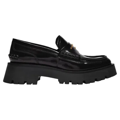 Alexander Wang Mocassini Carter In Pelle With Medium Tacco In Black