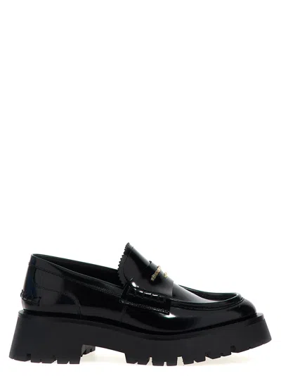 ALEXANDER WANG CARTER LUG LOAFERS BLACK