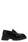 Alexander Wang 45mm Carter Lug Patent Leather Loafers In Black