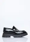 Alexander Wang Carter Logo Leather Loafer In Black