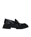 Alexander Wang Carter Lug 45 Loafers In Black Leather In Black