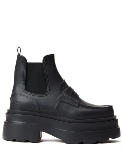 ALEXANDER WANG CARTER PANELLED LEATHER CHELSEA BOOTS