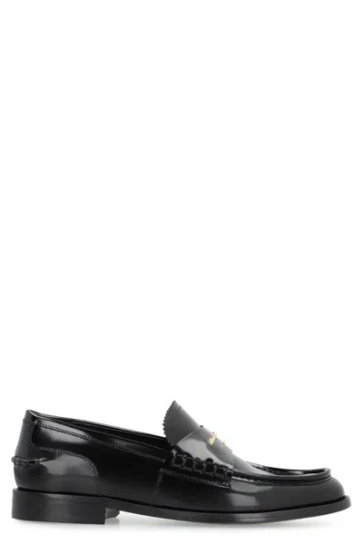 Alexander Wang Carter Patent Leather Loafers In Black