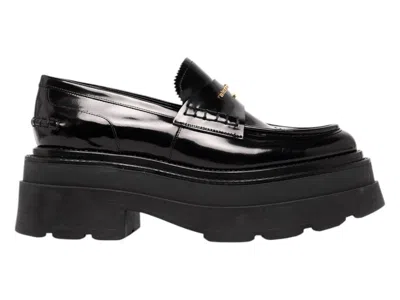 Pre-owned Alexander Wang Carter Platform Loafer (women's) Sneakers In Black