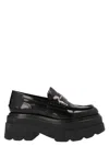 Alexander Wang Carter Patent-leather Platform Loafers In Black