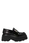 Alexander Wang Carter Patent-leather Platform Loafers In Black