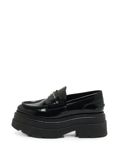 Pre-owned Alexander Wang Carter Platform Loafers In Black