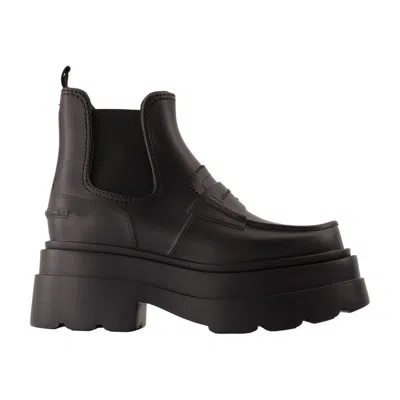 Alexander Wang Carter Platform Rain Ankle Boots In Black