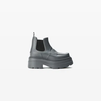 Alexander Wang Carter Platform Rain Boot In Gray