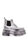 Alexander Wang Carter Panelled Leather Ankle Boots In Black