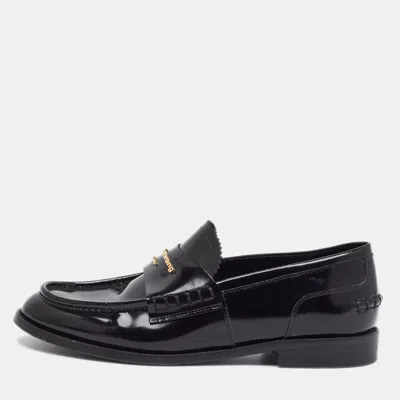 Pre-owned Alexander Wang Carter Size 40 Black Patent Leather Loafers