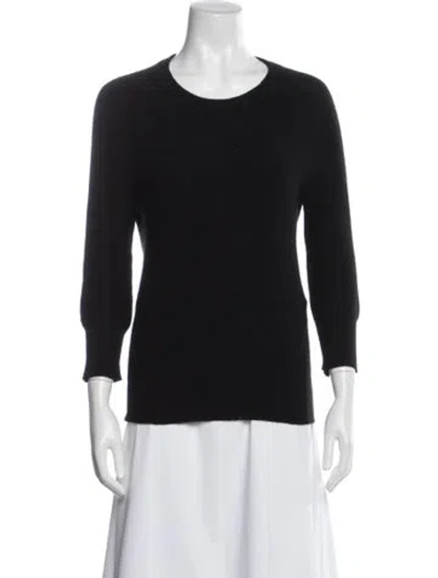 Pre-owned Alexander Wang Cashmere Crew Neck Sweater In Black