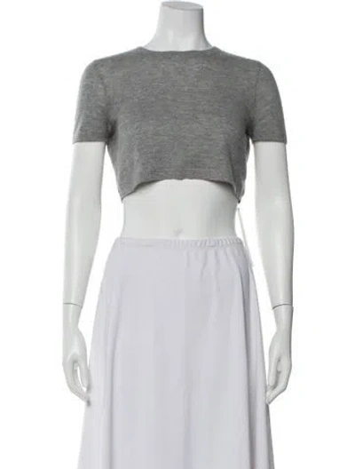 Pre-owned Alexander Wang Cashmere Crew Neck Sweater In Gray