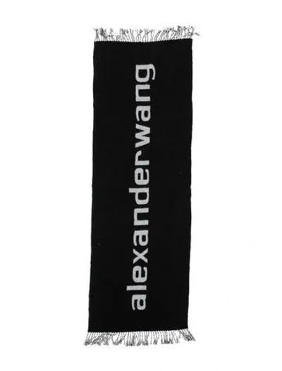 Pre-owned Alexander Wang Cashmere Graphic Print Scarf In Brown
